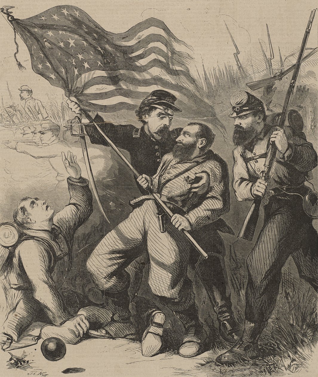 Galantní nositel barvy od Thomas Nast
