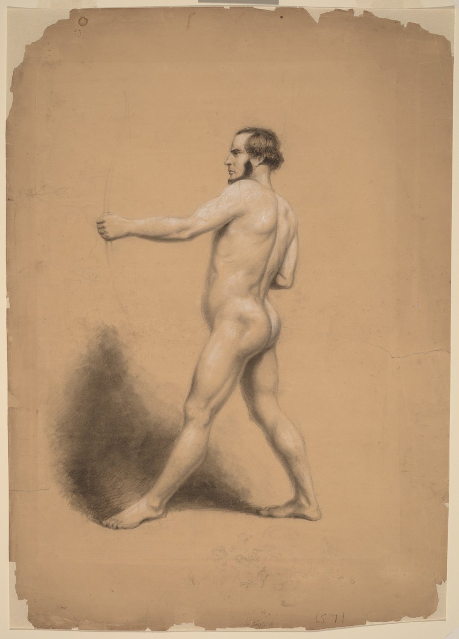 Lukostřelec, studie aktu od Thomas Nast