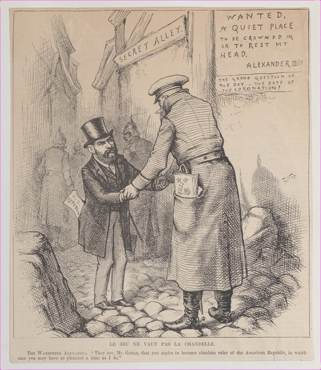 Hra nestojí za svíčku, 1881-83., 1881-83. od Thomas Nast