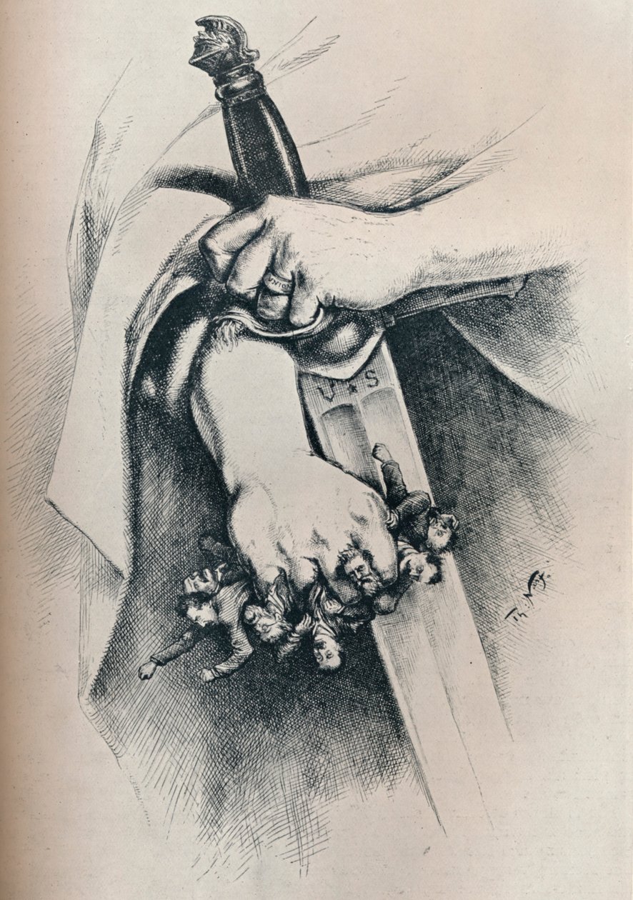 Svoboda není anarchie, 1886, 1929 od Thomas Nast