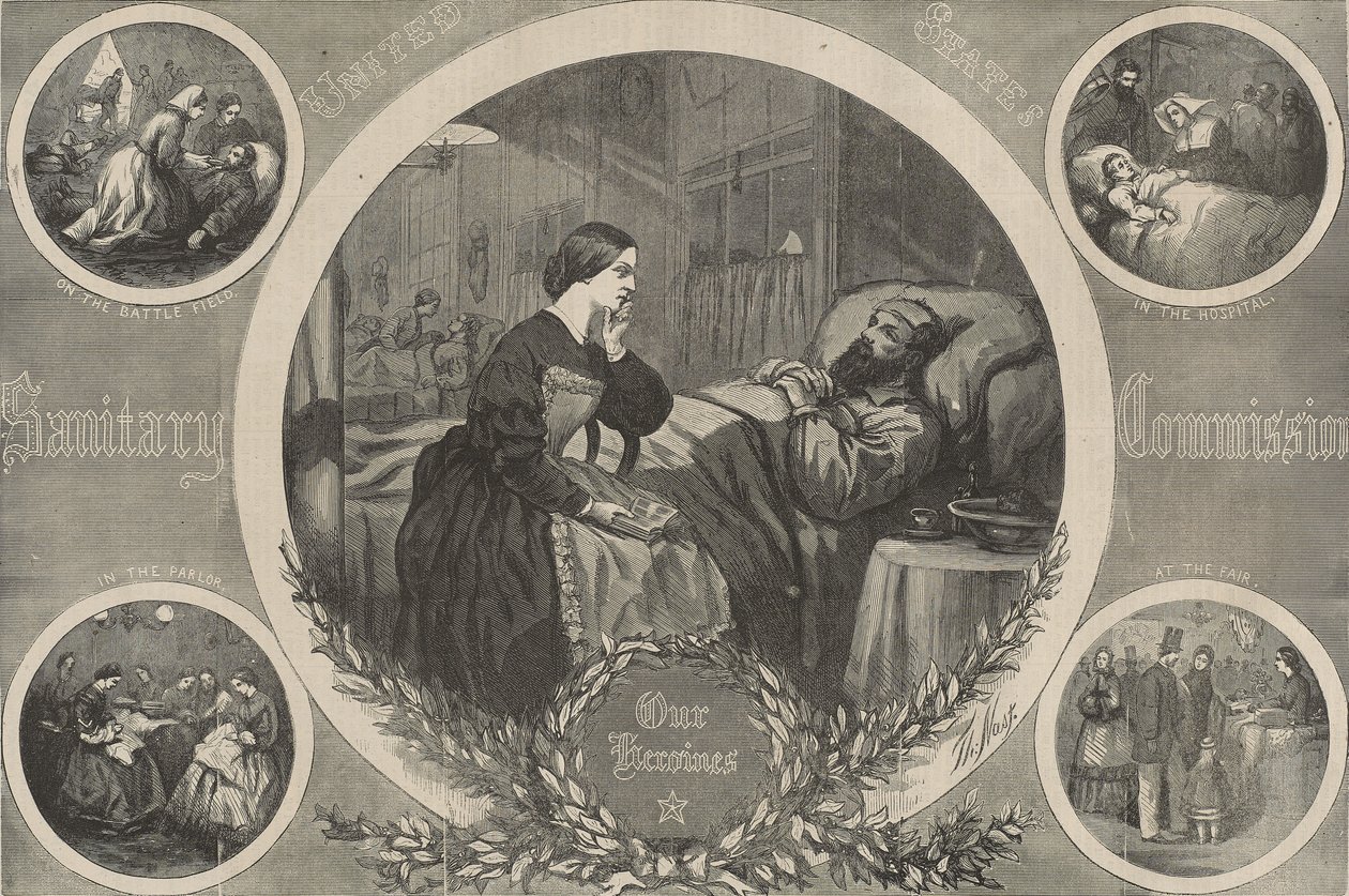 Sanitární komise Spojených států: Naše hrdinky od Thomas Nast