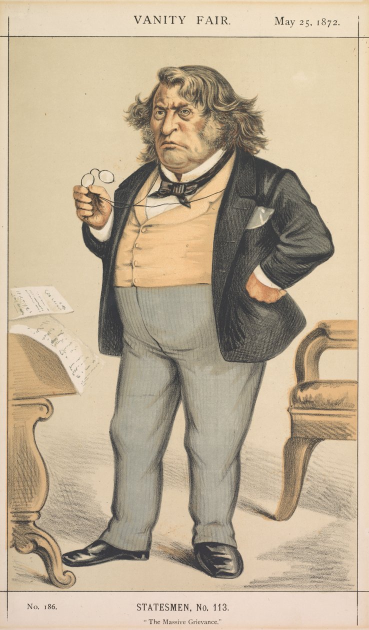 Vanity Fair: Statesman, č. 113 The Massive Grievance, 1872. od Thomas Nast