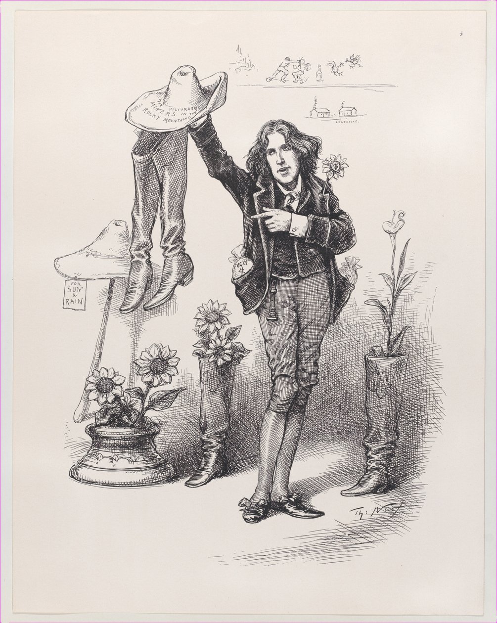 Wilde na nás. Něco k životu v Americe, 10. června 1882., 10. června 1882. od Thomas Nast