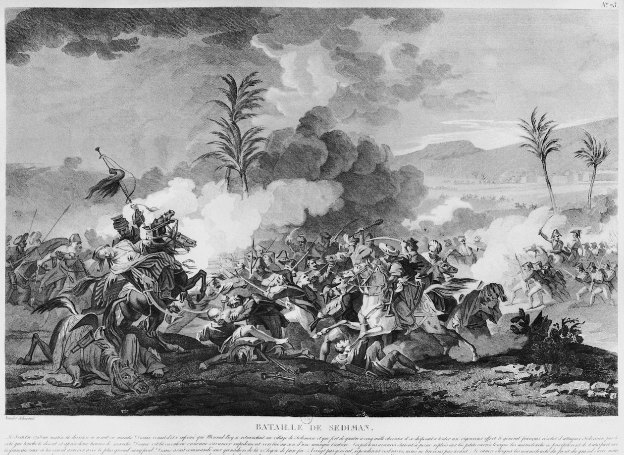 Bitva u Sedimanu 8. října 1798 od Thomas Naudet