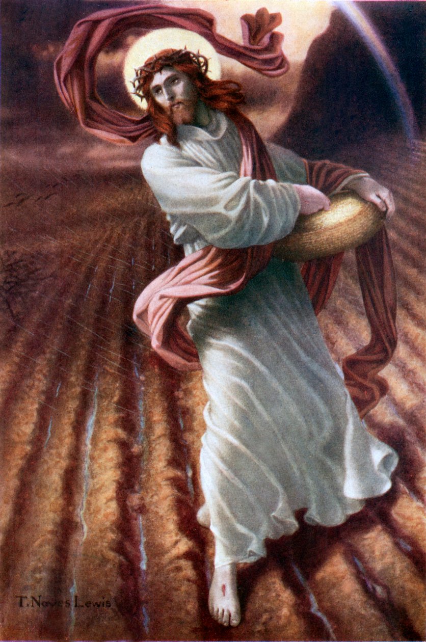 Rozsévač (barevná litografie) od Thomas Noyes-Lewis
