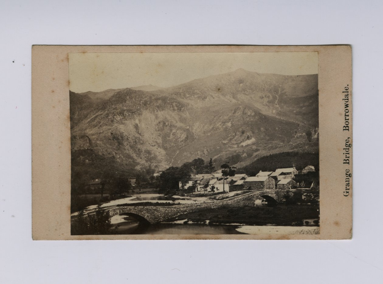 Grange Bridge, Borrowdale (černobílá fotografie) od Thomas Ogle