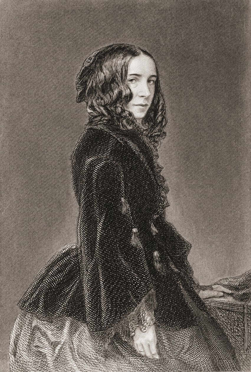 Elizabeth Barrett Browning, Básnické dílo, svazek I, rytina od Thomas Oldham Barlow