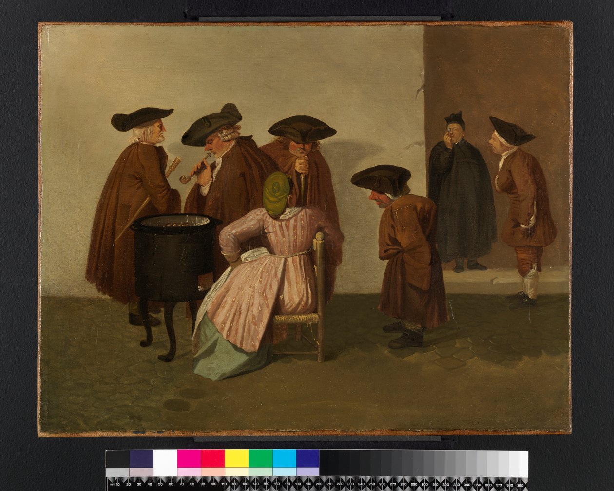 Interiér italské kavárny, c.1747-55 od Thomas Patch