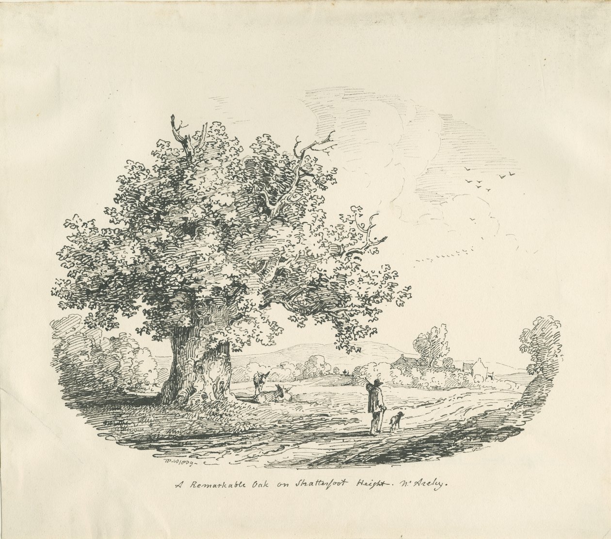 Arley - Shatterfort Height: litografie, 1839 od Thomas Peploe Wood