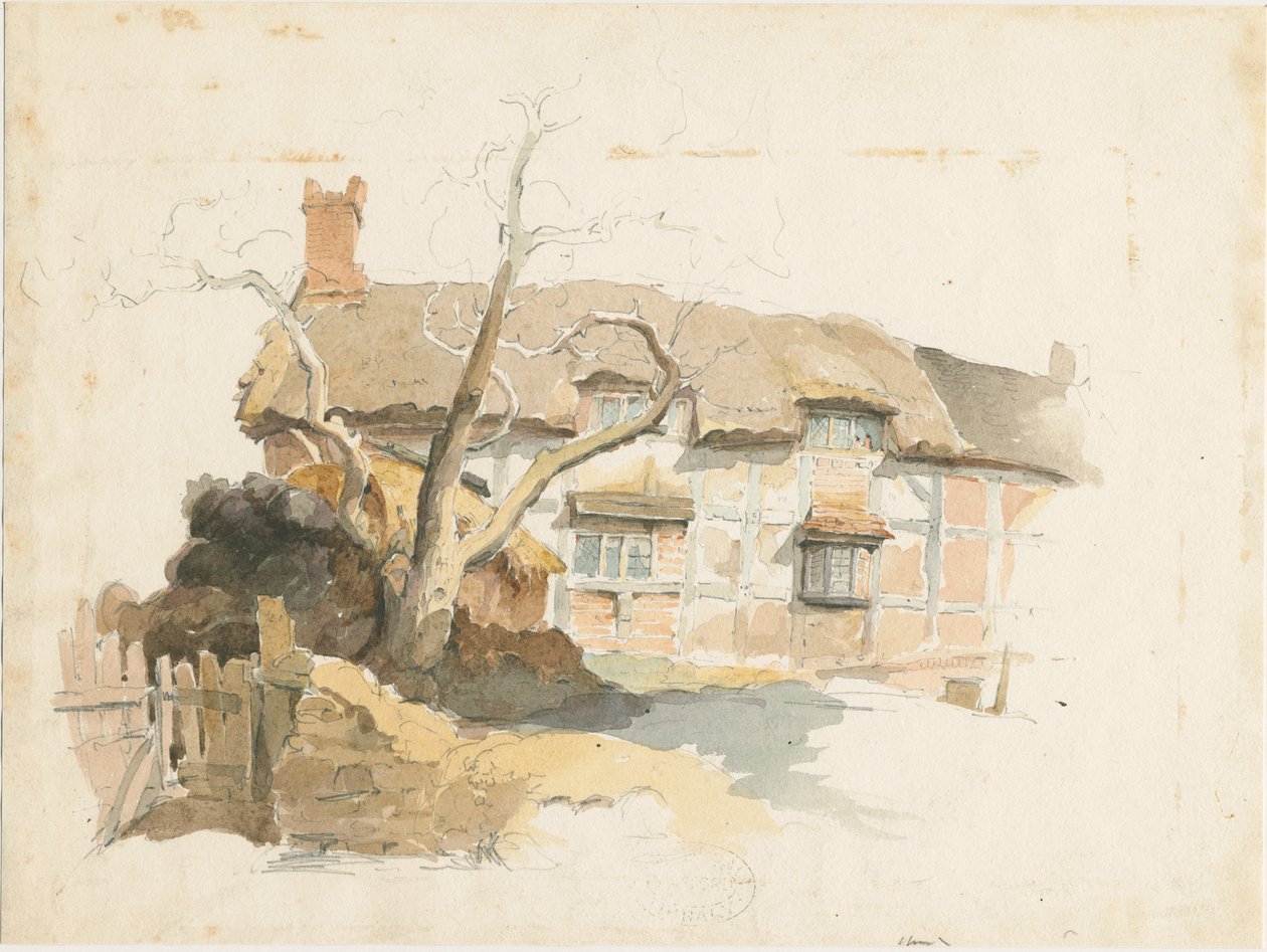 Wolseley - Cottage: malba vodovými barvami, nd [1817-1845] od Thomas Peploe Wood