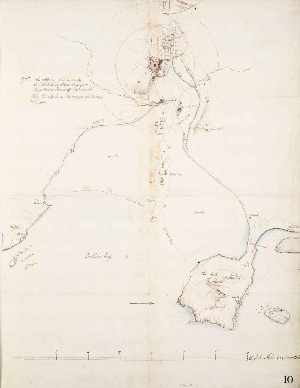 Ruff Draght of Dublin Bay od Thomas Phillips