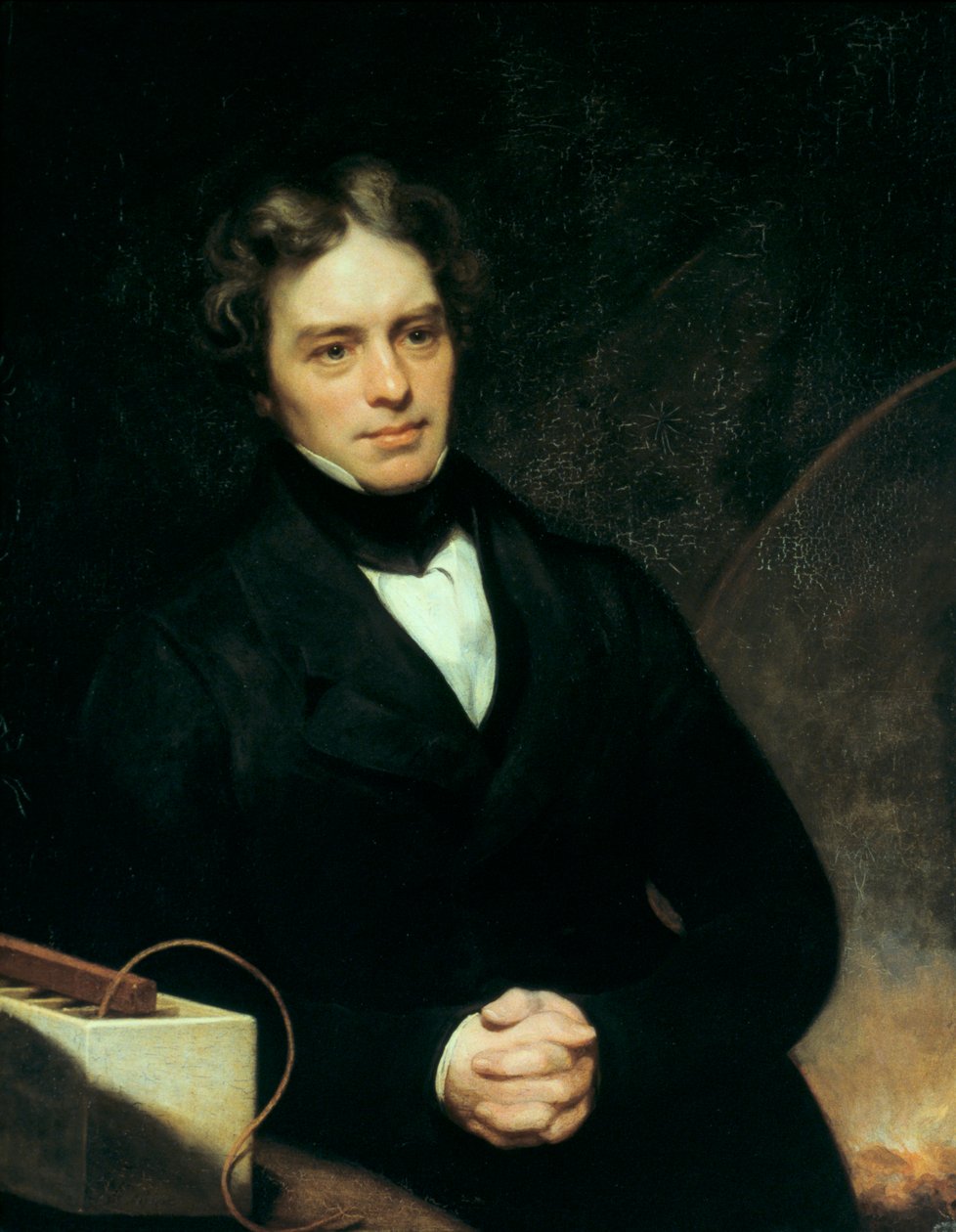 Michael Faraday, anglický chemik a fyzik, 1842 od Thomas Phillips