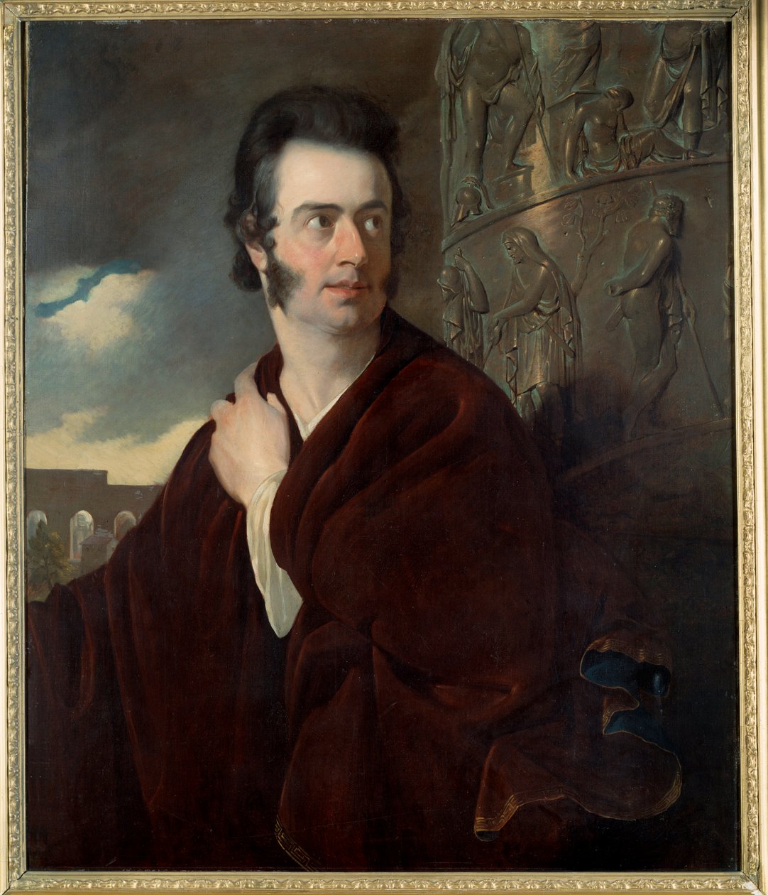 Předpokládaný portrét Lorda Byrona (1788 - 1824), britského básníka. Obraz Thomase Phillipse (1770-1845) Ec. Ang. od Thomas Phillips