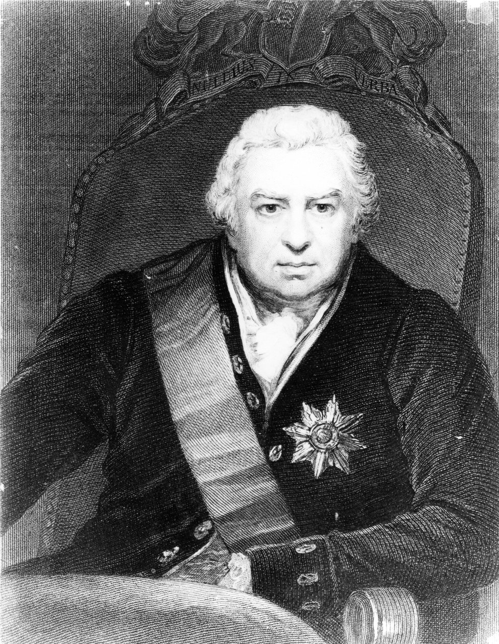 Sir Joseph Banks, c.1830 (rytina) od Thomas Phillips