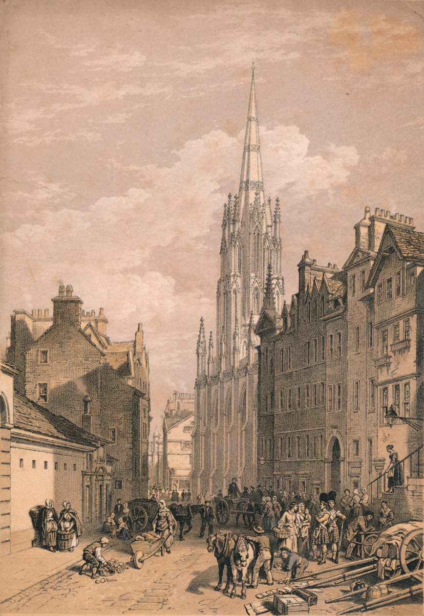 New Assembly Hall, Edinburgh, c1875 od Thomas Picken