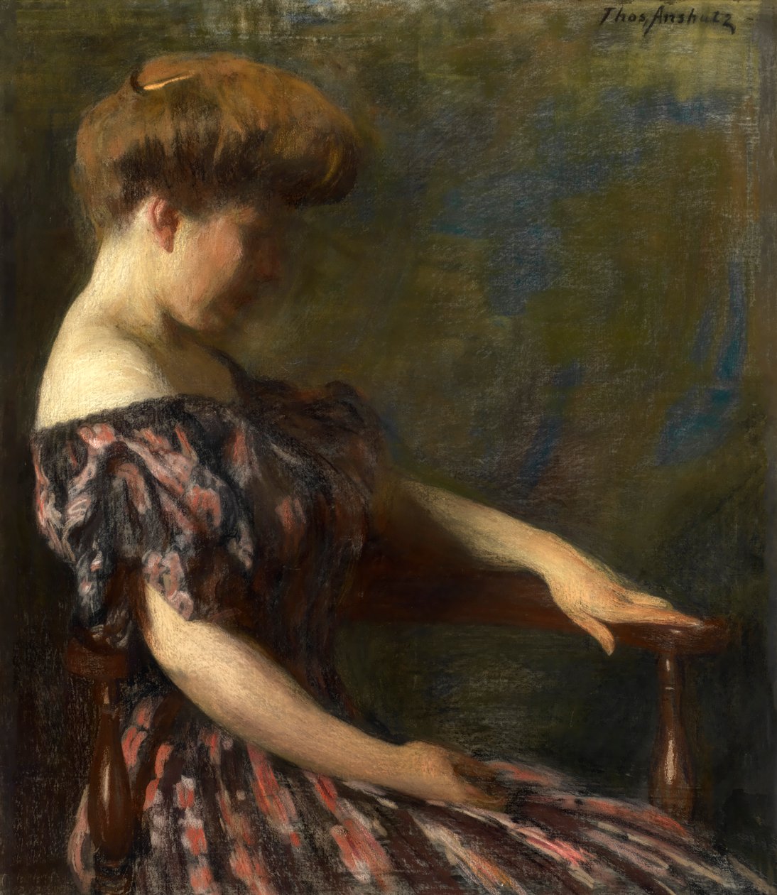 Květované šaty, 1906. od Thomas Pollock Anshutz