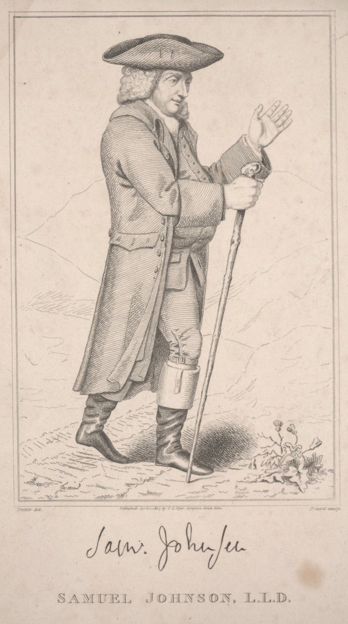 Samuel Johnson, Na jeho Highland turné v roce 1773 od Thomas Priscott