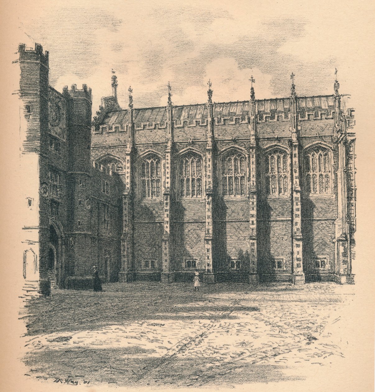 Velký sál paláce Hampton Court, 1902 od Thomas Robert Way