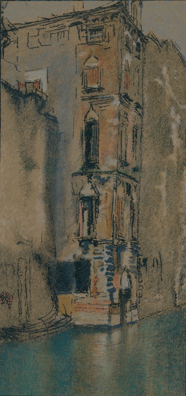 Starý mramorový sál, Benátky, c1904 od Thomas Robert Way