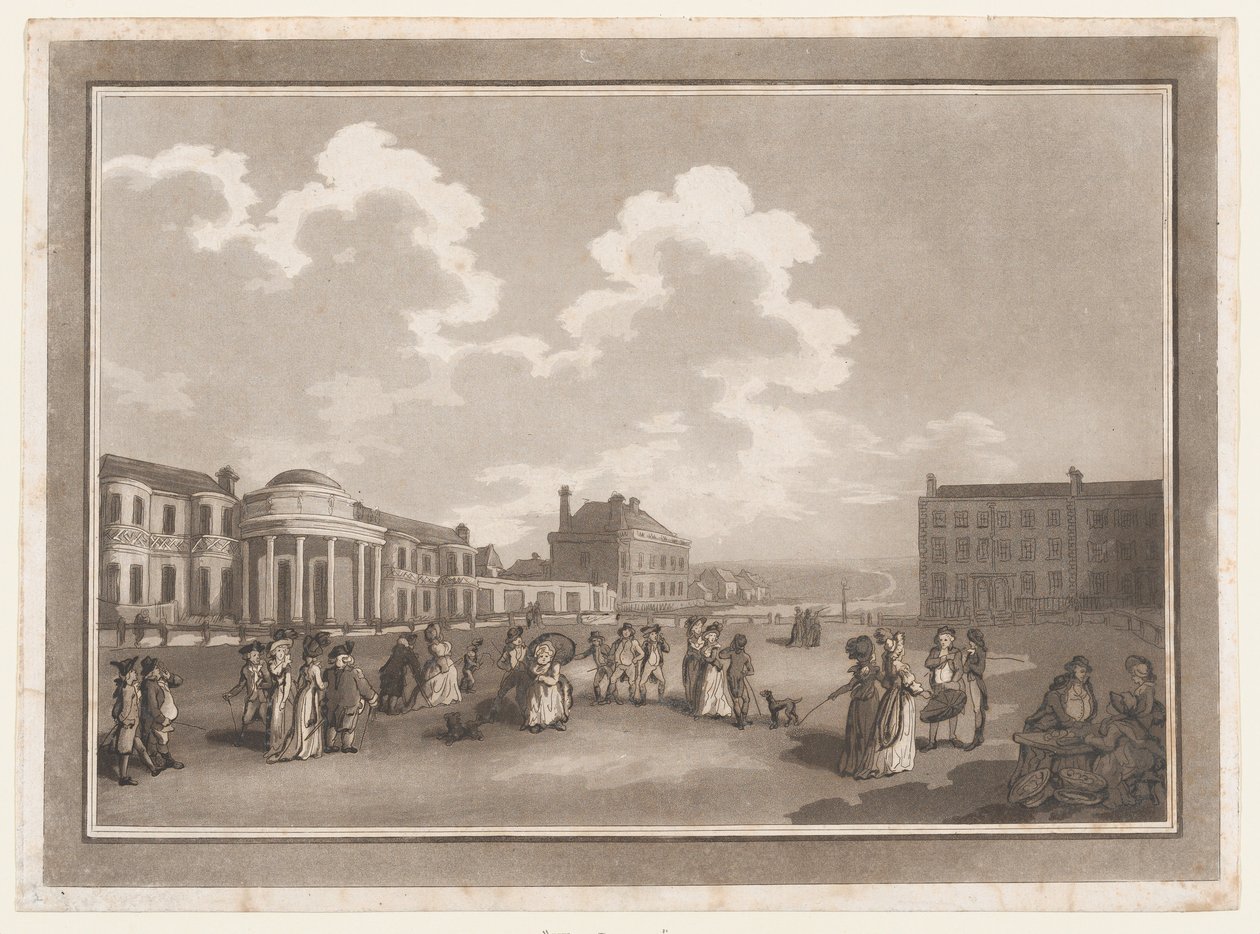 The Steine An Excursion to Brighthelmstone, 1. června 1790., 1. června 1790. Tvůrci: Thomas Rowlandson, Samuel Alken. od Thomas Rowlandson, Samuel Alken