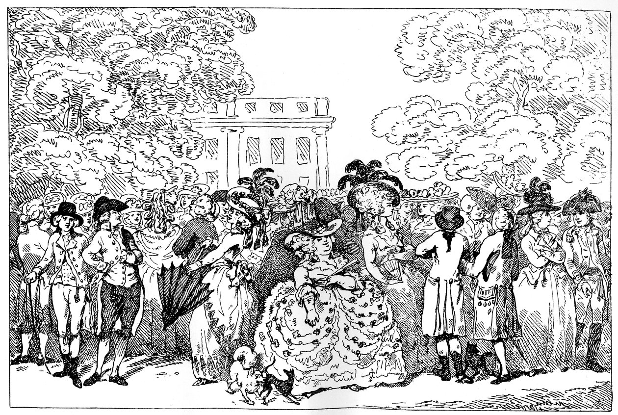 1784, nebo Móda dne, 1784. od Thomas Rowlandson