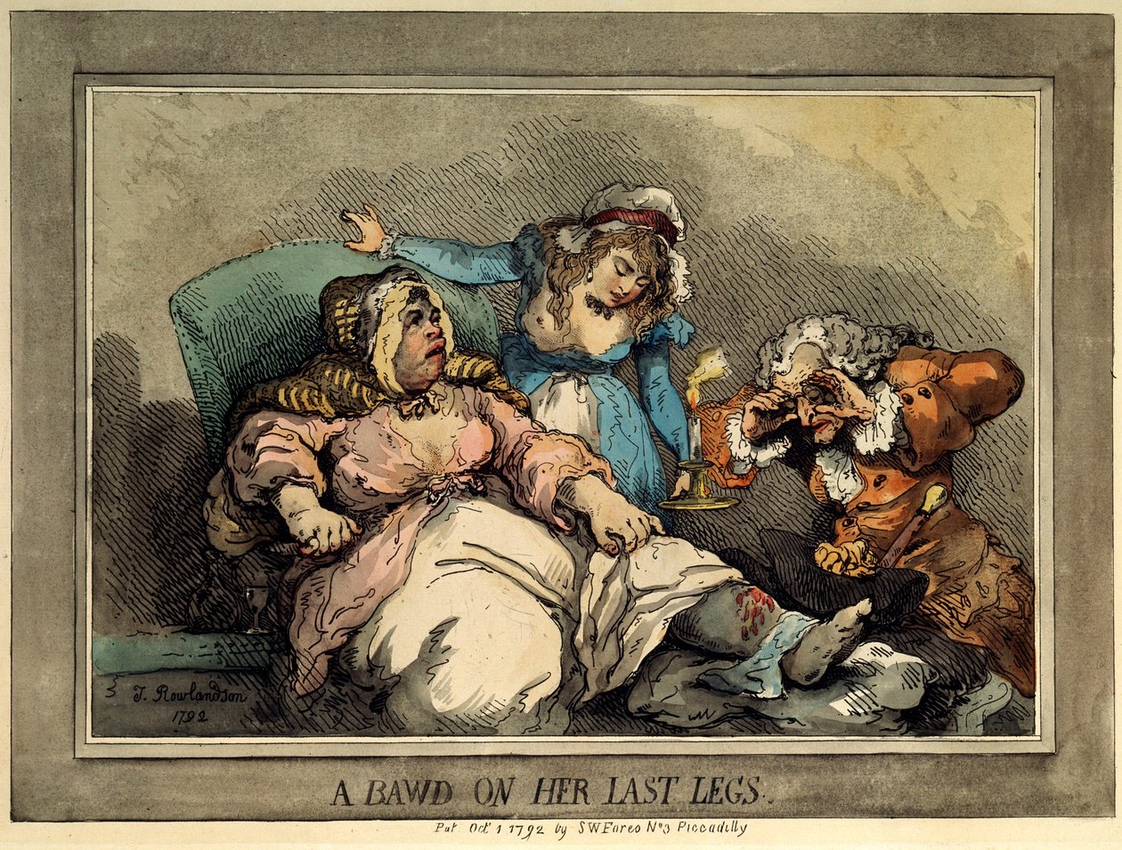 A Bawd on Her Last Legs, 1792 od Thomas Rowlandson