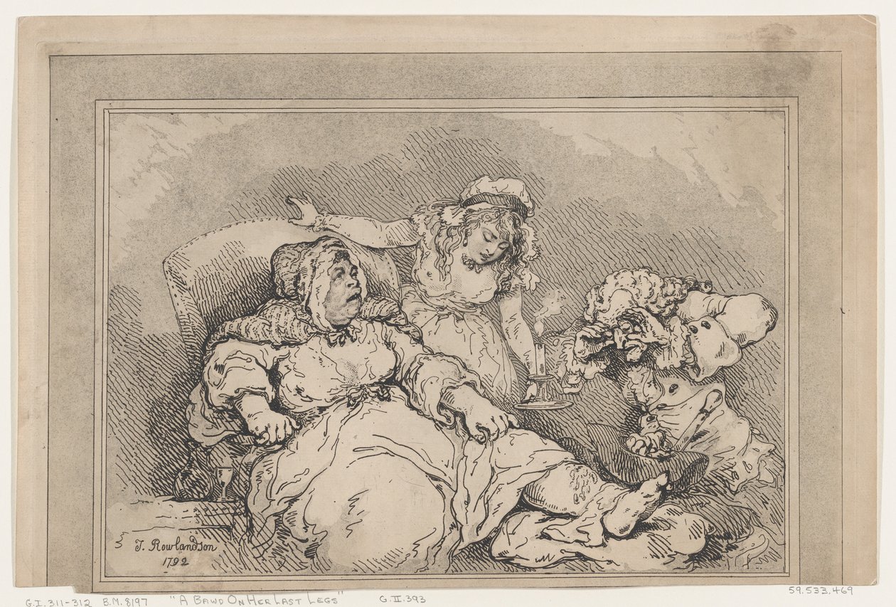 A Bawd on her Last Legs, 1792., 1792. od Thomas Rowlandson