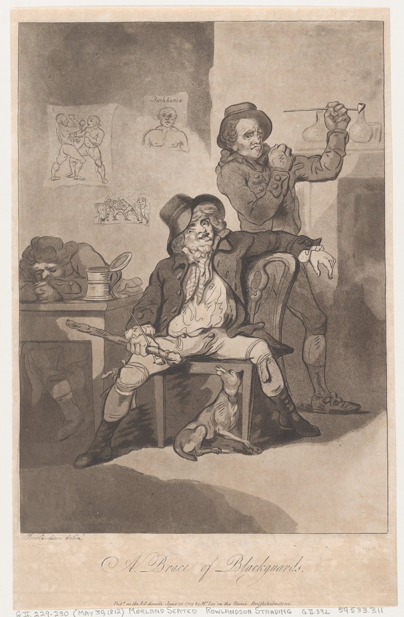 Dvojice darebáků od Thomas Rowlandson