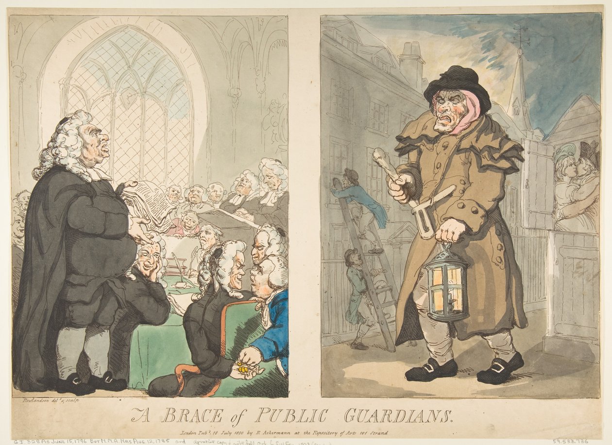 Brace of Public Guardians, 10. července 1800. od Thomas Rowlandson