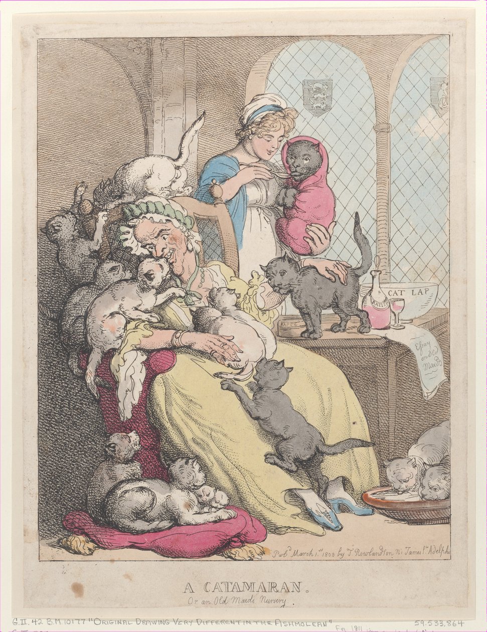 Katamarán neboli školka staré panny, 1. března 1803, 1. března 1803. od Thomas Rowlandson