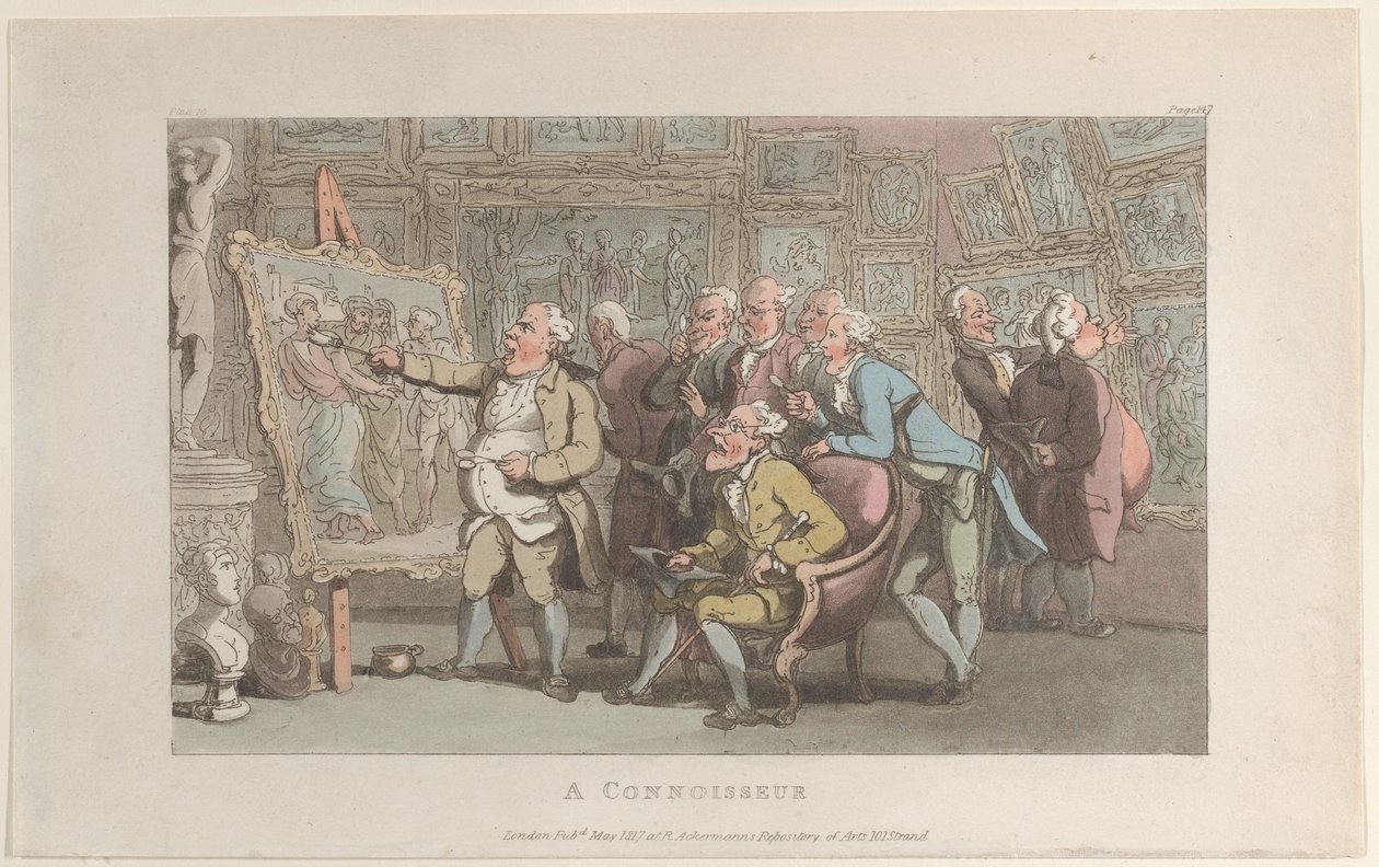 Znalec, z The Vicar of Wakefield, květen 1817, květen 1817. od Thomas Rowlandson