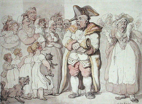 Výkřik pro kočku (pero a inkoust a akvarel na papíře) od Thomas Rowlandson