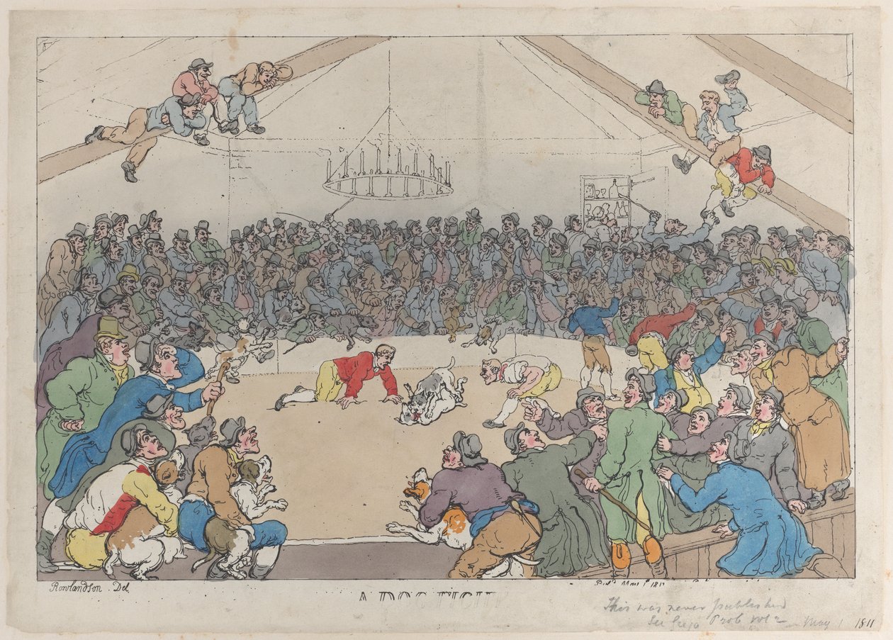 Psí zápas, 1. května 1811, 1. května 1811. od Thomas Rowlandson