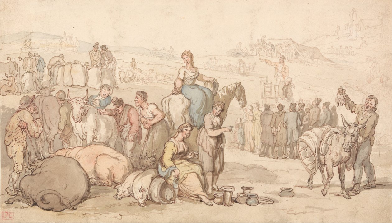 Venkovský jarmark od Thomas Rowlandson