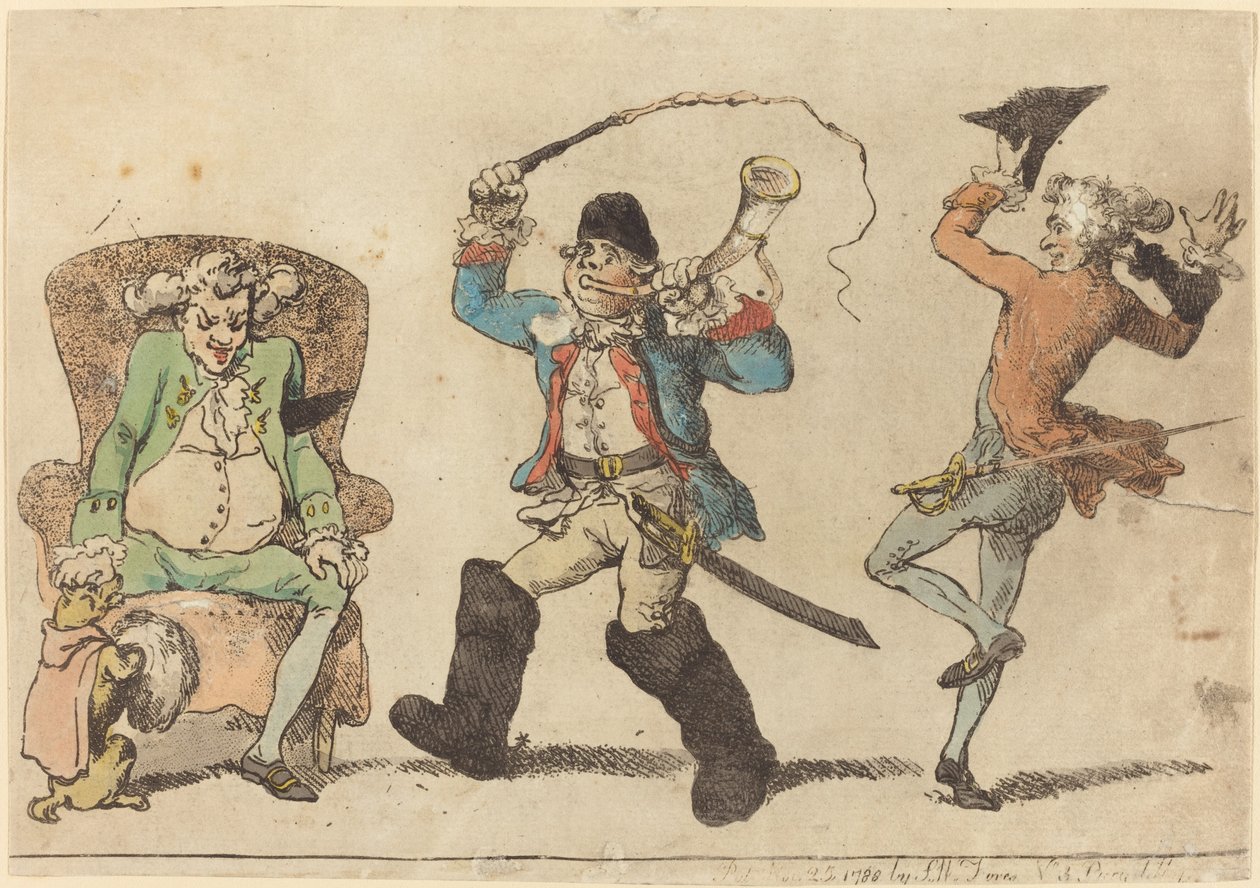 Francouz v listopadu od Thomas Rowlandson