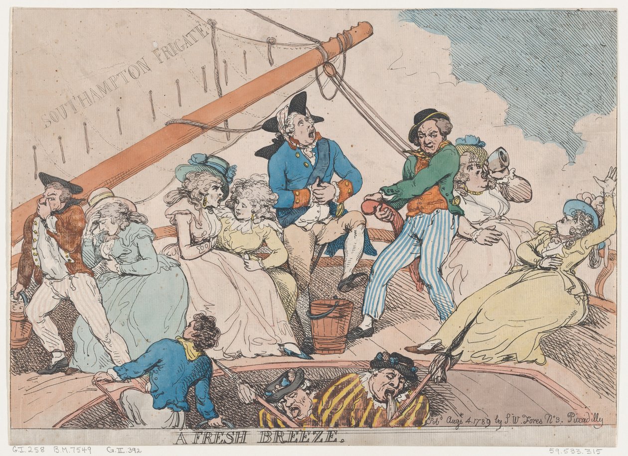 Čerstvý vánek, 4. srpna 1789, 4. srpna 1789. od Thomas Rowlandson