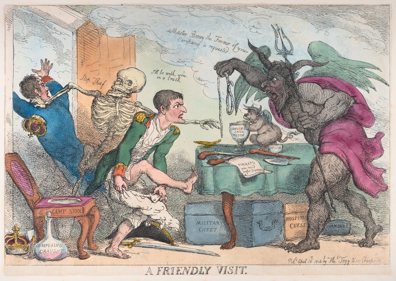 Přátelská návštěva, 16. dubna 1814, 16. dubna 1814. od Thomas Rowlandson