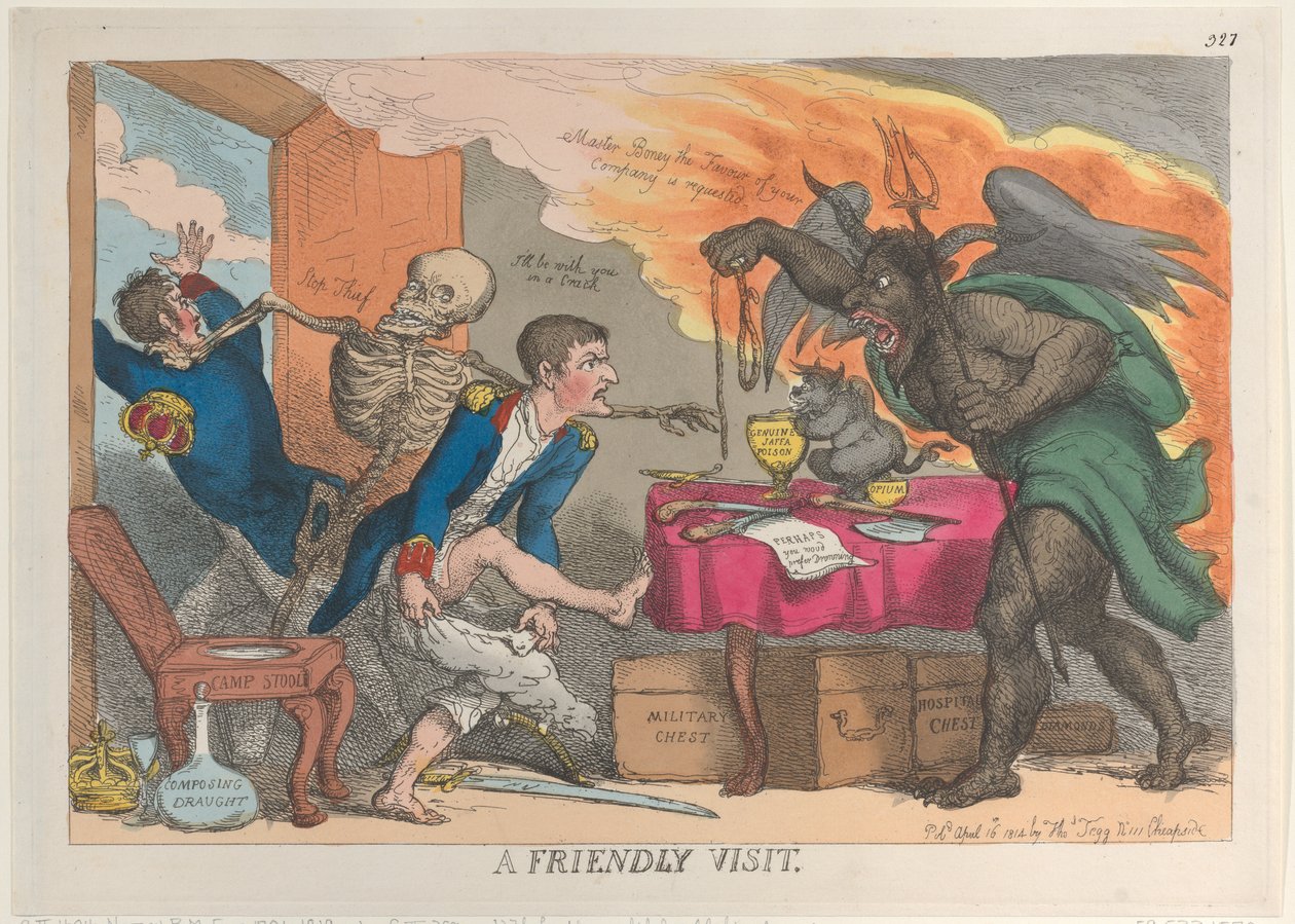 Přátelská návštěva, 16. dubna 1814, 16. dubna 1814. od Thomas Rowlandson