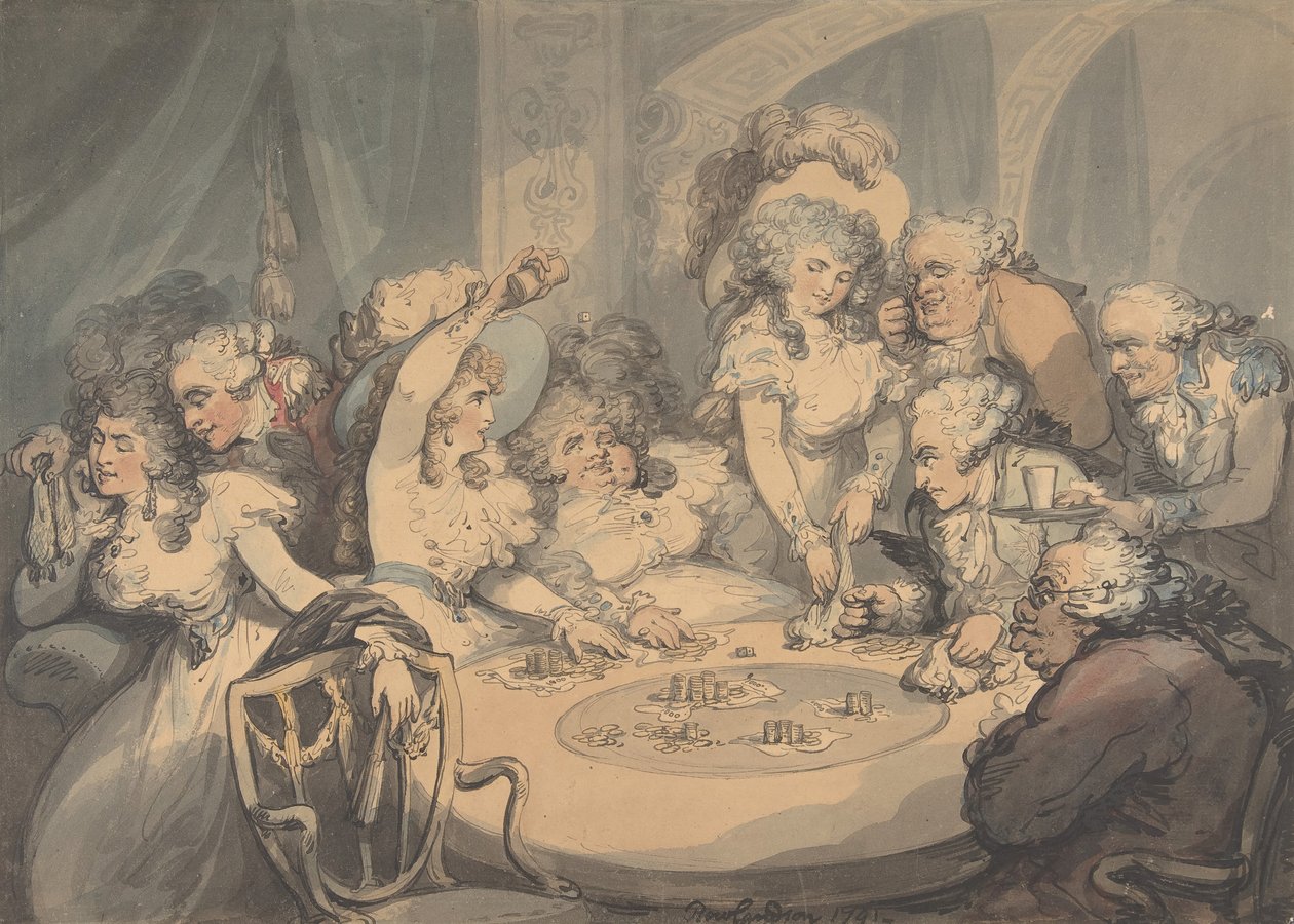 Herní stůl v Devonshire House, 1791. od Thomas Rowlandson