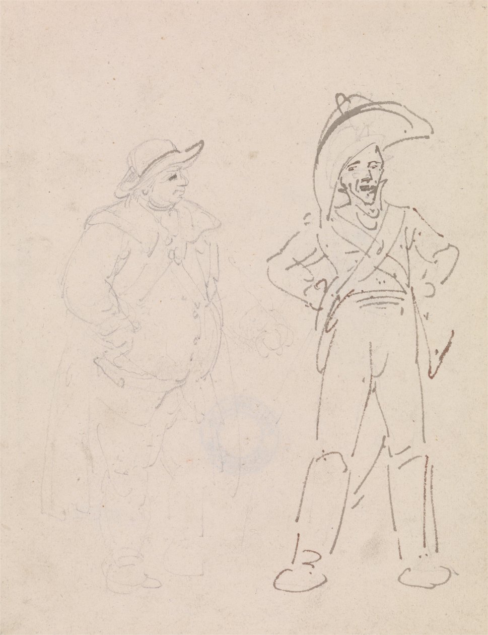 Četník a další muž od Thomas Rowlandson