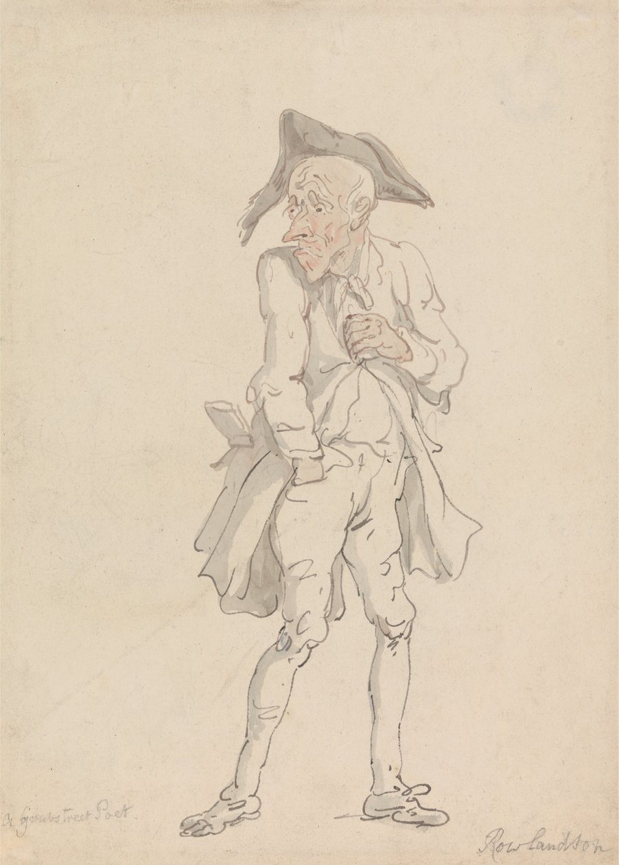 Básník z Grub Street od Thomas Rowlandson