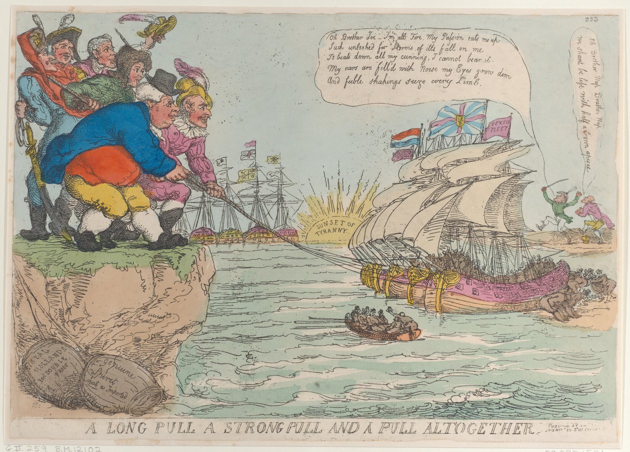 Dlouhý tah Silný tah a tah dohromady, 25. listopadu 1813, 25. listopadu 1813. od Thomas Rowlandson