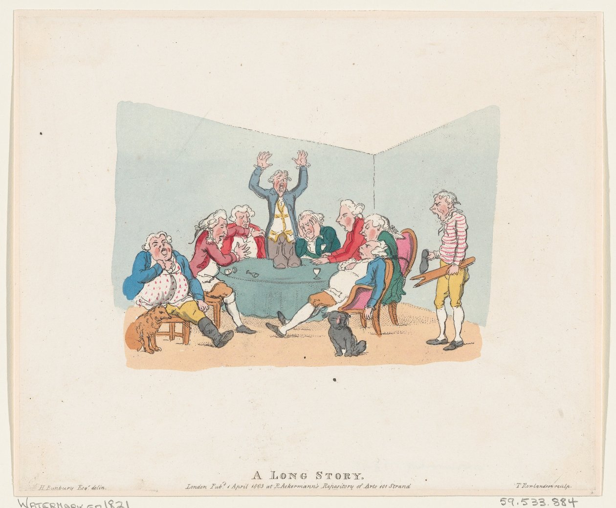 Dlouhý příběh, 1803 znovu vydaný po roce 1821., 1803 znovu vydaný po roce 1821. od Thomas Rowlandson