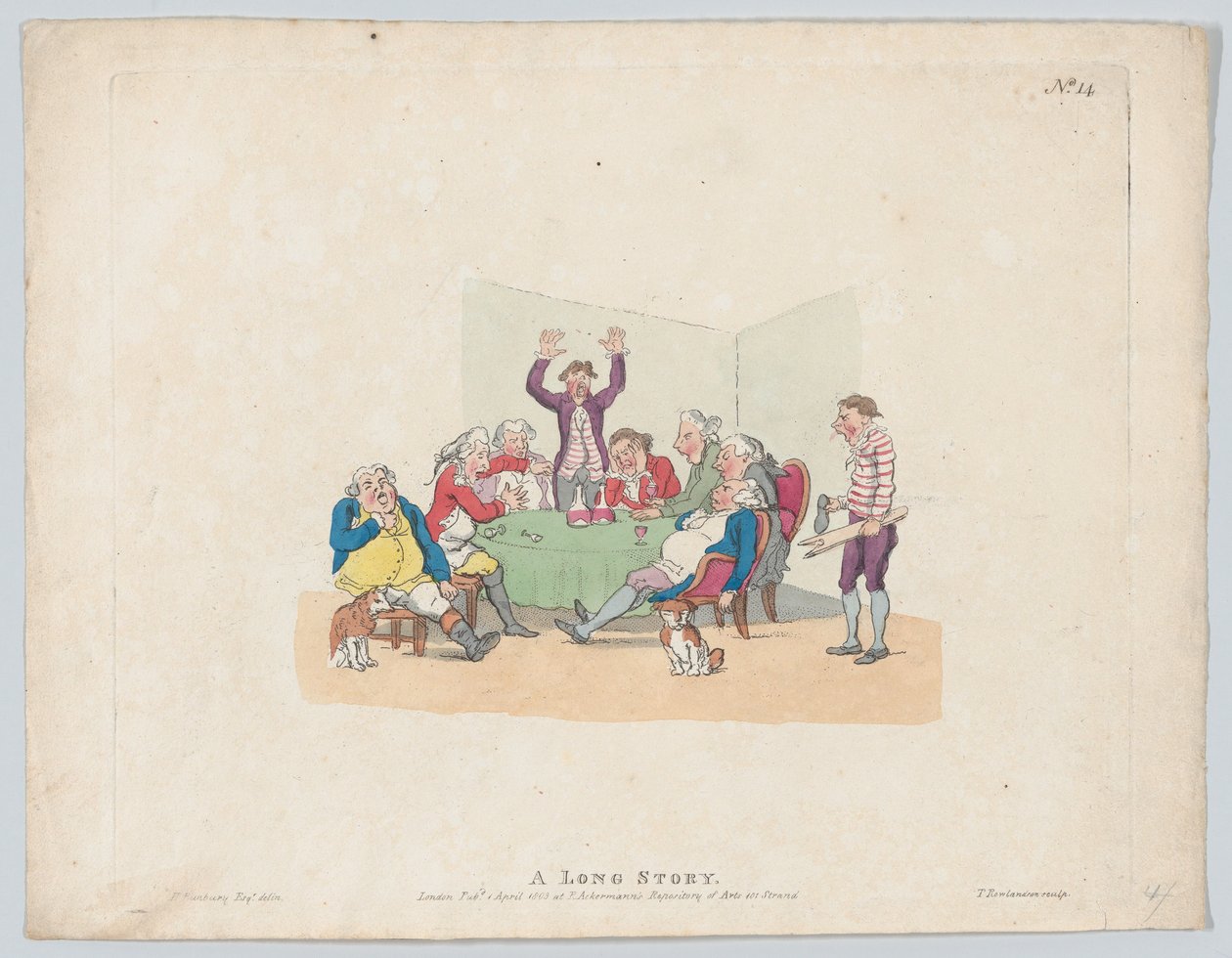 Dlouhý příběh, 1. dubna 1803, 1. dubna 1803. od Thomas Rowlandson