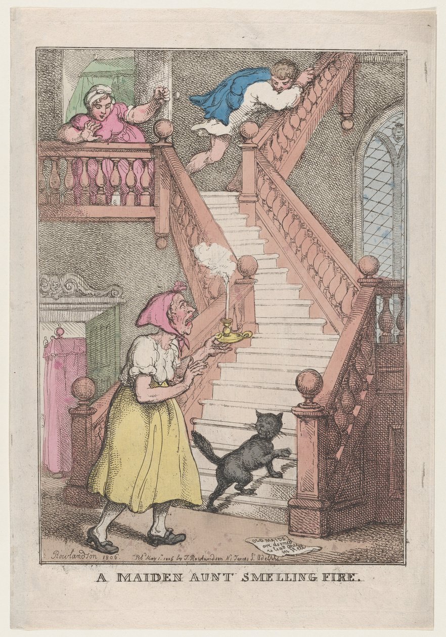 Panna teta vonící oheň, 4. května 1806, 4. května 1806. od Thomas Rowlandson