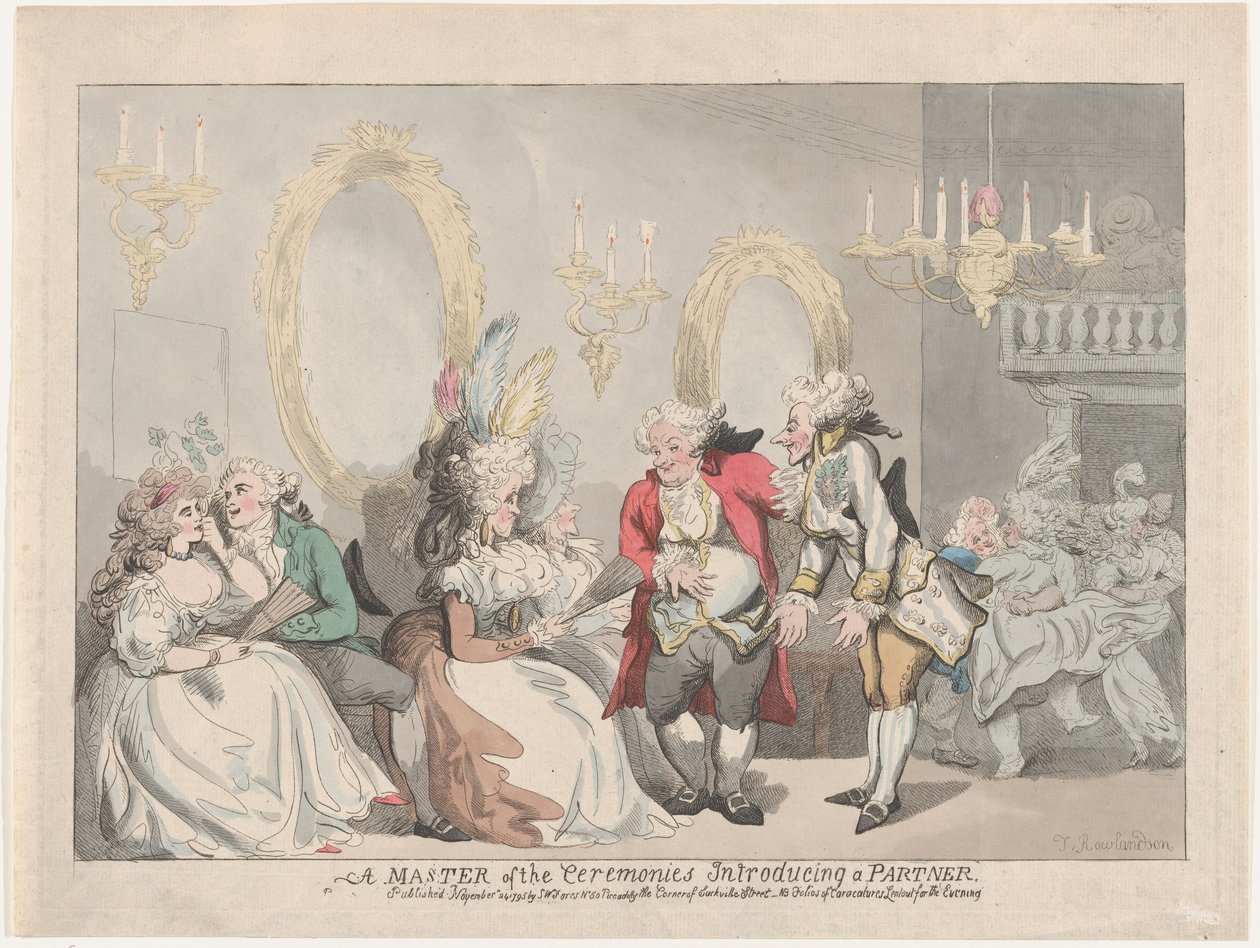 Master of the Ceremonies Introducing a Partner, 24. listopadu 1795, 24. listopadu 1795. od Thomas Rowlandson