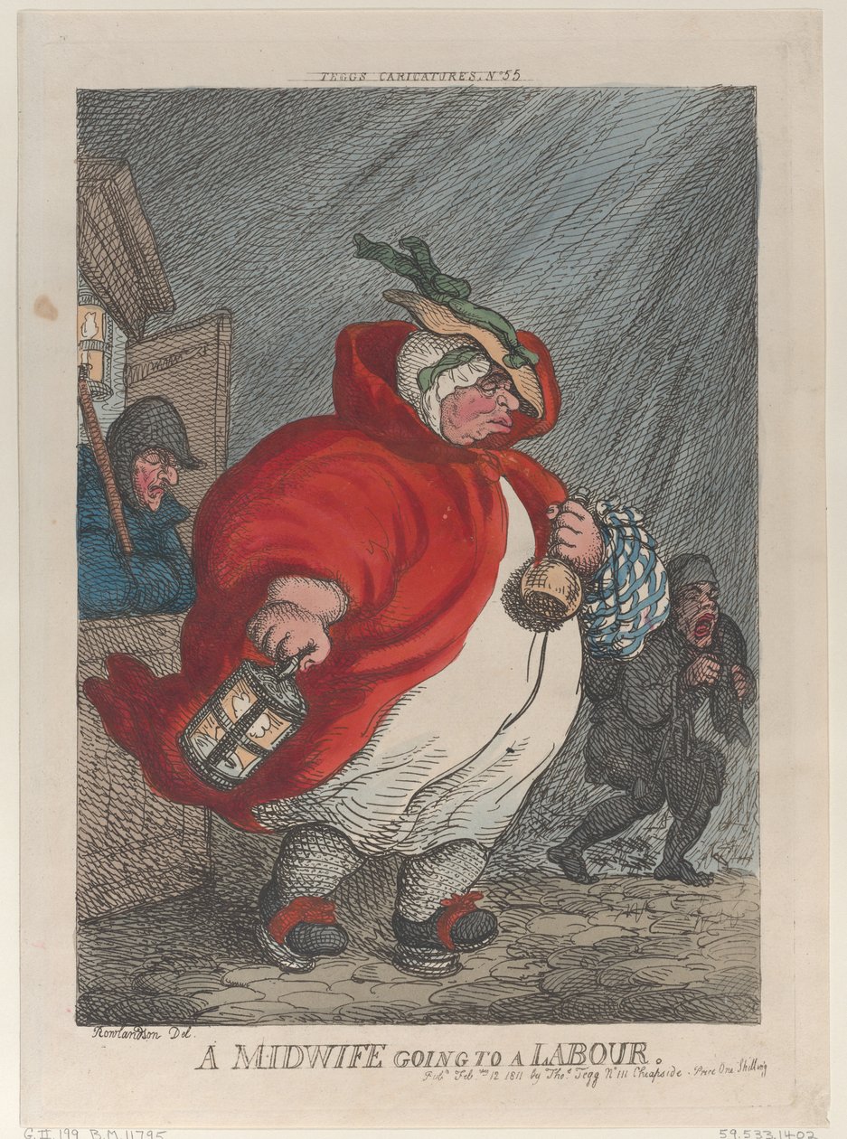 Porodní bába jde do práce, 12. února 1811, 12. února 1811. od Thomas Rowlandson