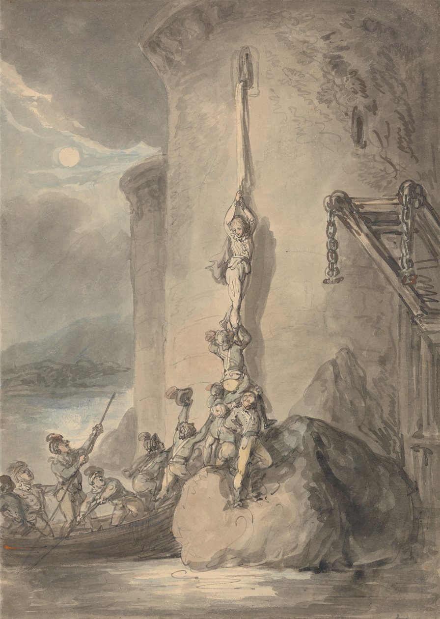 Vojenská eskapáda od Thomas Rowlandson