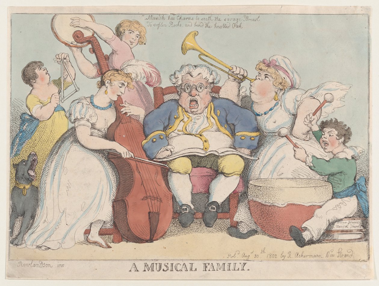 Hudební rodina, 30. srpna 1802, 30. srpna 1802. od Thomas Rowlandson