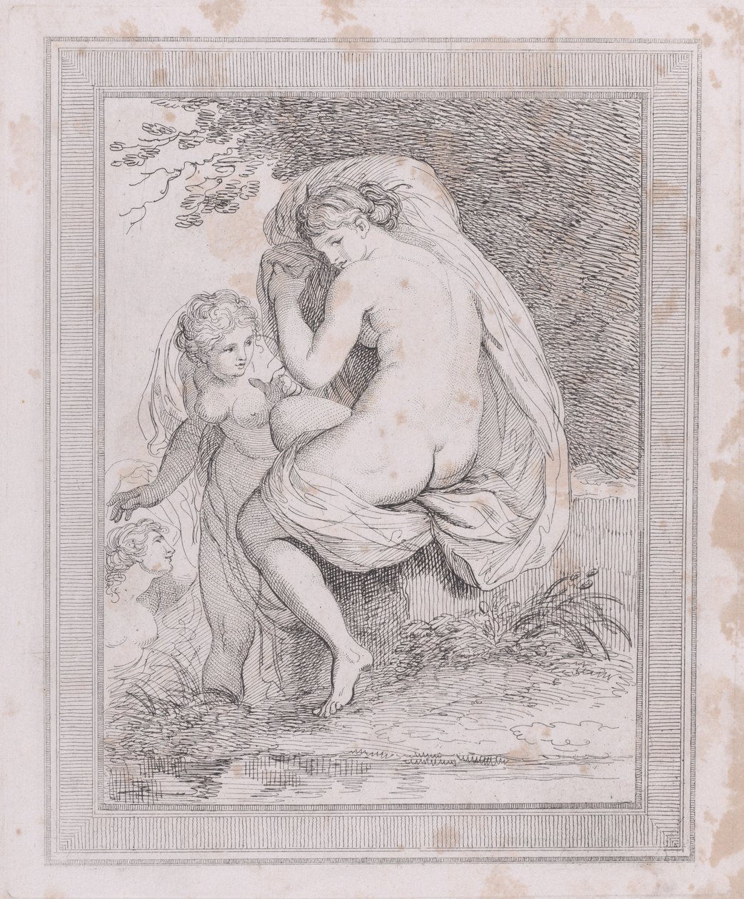Sama vysychající nymfa, 1790-99., 1790-99. od Thomas Rowlandson